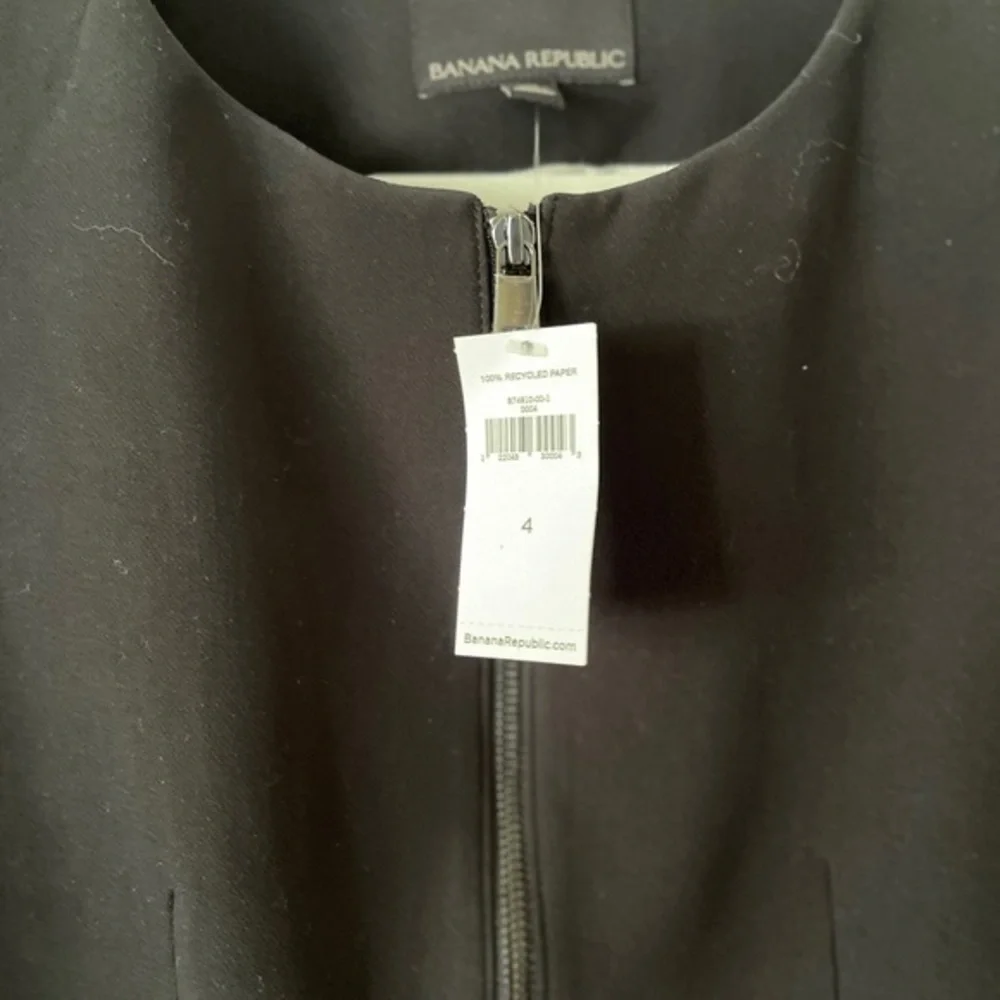 NWT Banana Republic zip Front Blazer Jacket with Balloon Sleeve‎